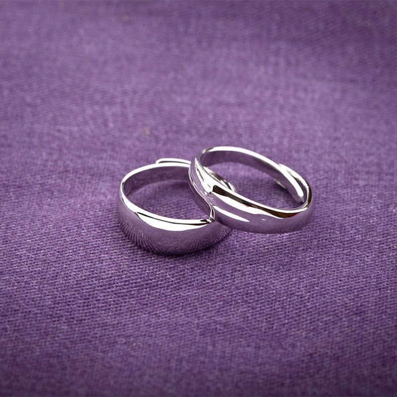 Stacked Rings Fashion Glossy Rings Live Wedding Rings Platinum Fashion Rings