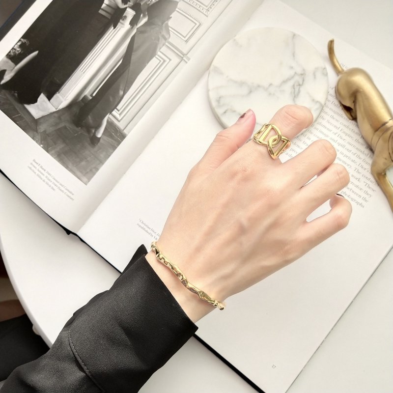 S925 sterling silver simple plain silver craft single line opening beating bangle bracelet