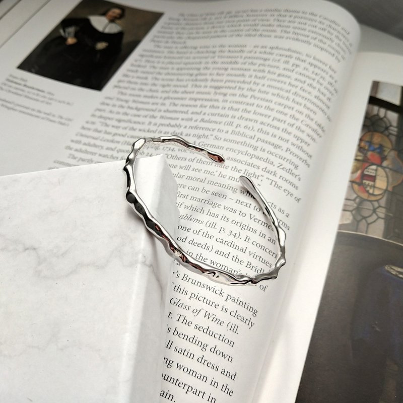 S925 sterling silver simple plain silver craft single line opening beating bangle bracelet