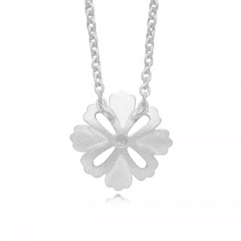 New Gesang Flower Necklace Women's Platinum 925 Small Fresh Flower Pendant Pendant