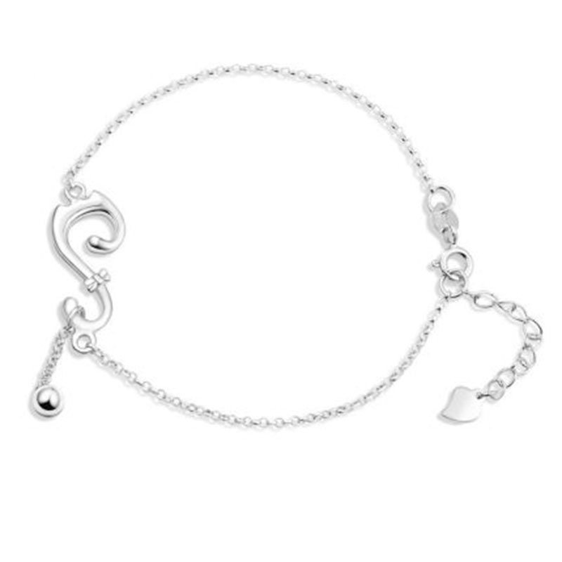 925 silver bracelet female lazy cat decoration simple multi-layer fashion jewelry niche design for girlfriend gifts